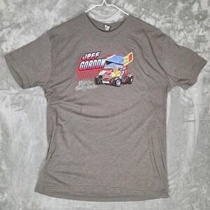 Jeff Gordon T-Shirt Men XL Gray #16 Sprint Car Vallejo California Pre-Owned